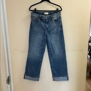 Stylish Blue Cropped Women's Jeans